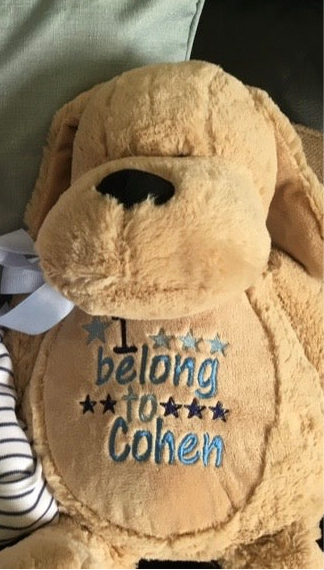 Personalised mumbles soft toy