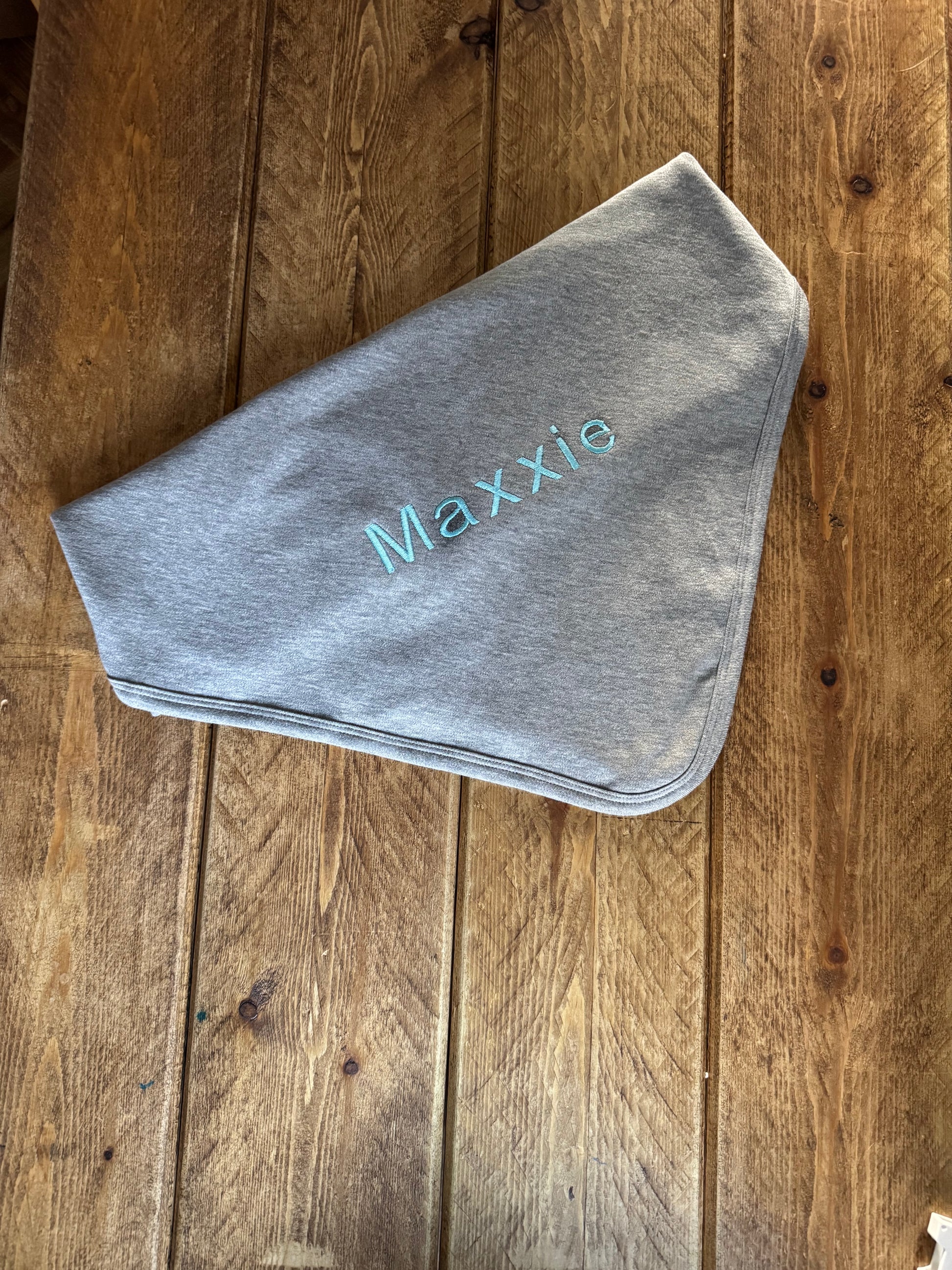 Personalised cotton baby blanket