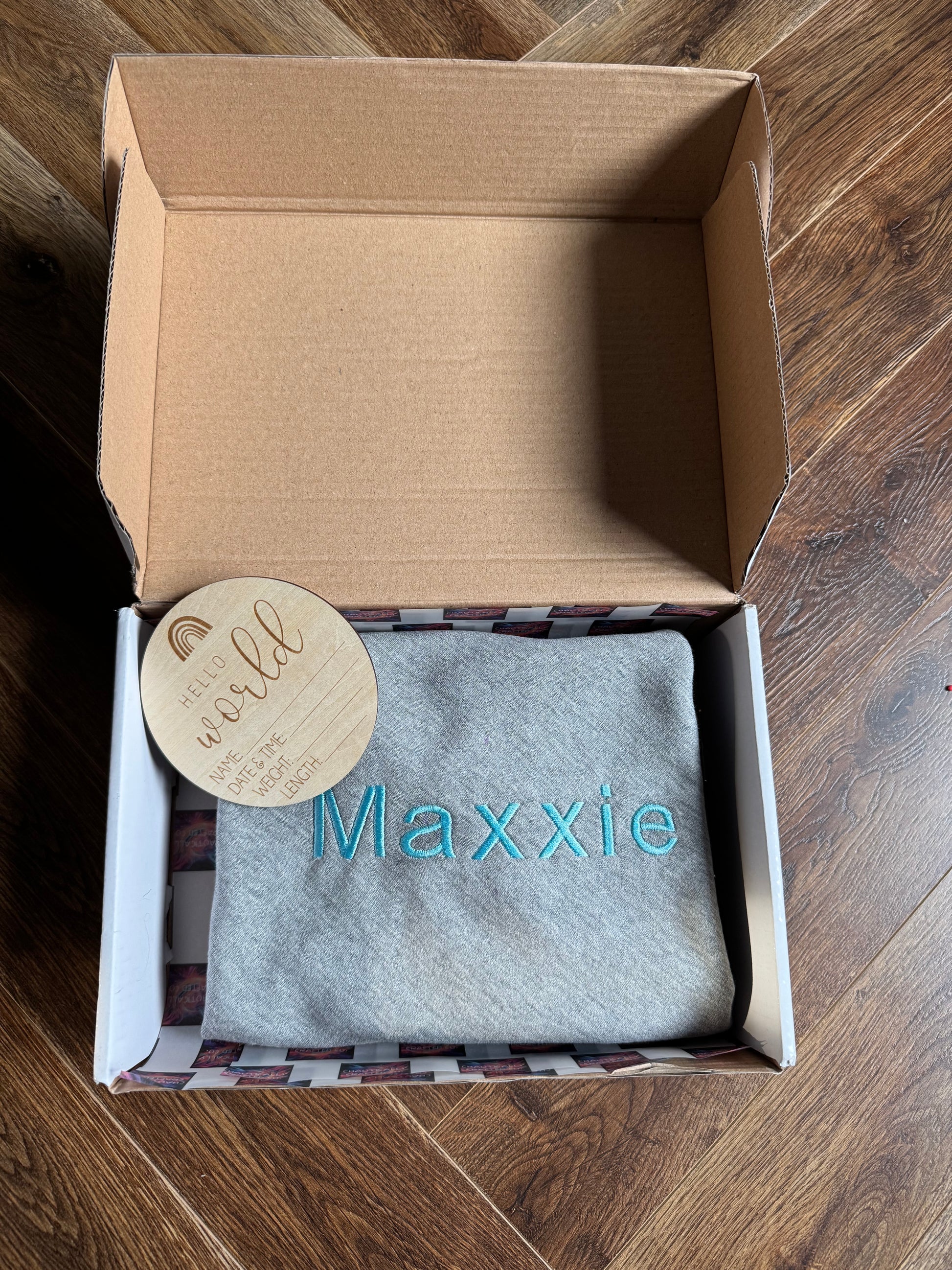 Personalised cotton baby blanket
